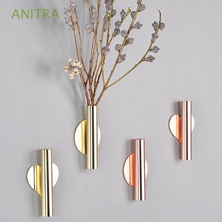 ANITRA DIY Flower Rack Punch-Free Flower Pot Wall Hanging Vase Vase Living Room Blossom Entrance Wall Wall Decoration Nordic Style Home Decor