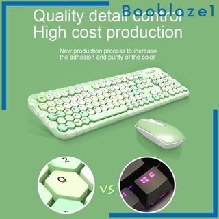 [BAOBLAZE1] Ghz teclado inalámbrico y ratón conjunto de 104 teclas coloridas para Mac PC portátil (6)