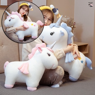 Lindo unicornio muñeca de los niños confort juguete de felpa grande almohada de cumpleaños Ragdoll suave y cómodo