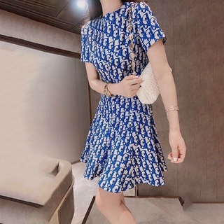 Dior Super Fashion Short Skirt Slim Womens Dress Ins Mature Style Age Reducing (1)