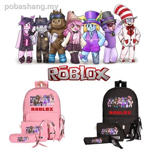 3pcs 3 en 1 roblox bolsa sekolah roblox robux mochila escolar juego Beg Smiggle: niños Bagpack set pack