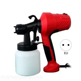 Pulverizador de pintura de alta presión eléctrico de mano pulverizador de pintura ajustable boquilla herramienta de pulverización 10078 rojo enchufe de la ue marvelparadise