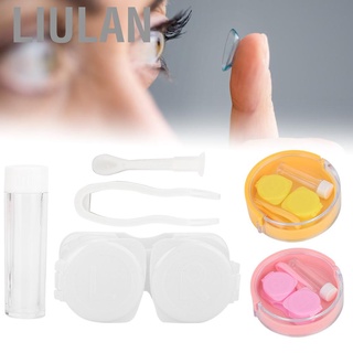 Liulan Portable Round Transparent Cover Contact Lenses Storage Box Case Container Holder (5)