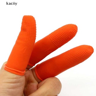 kaciiy 100pcs espesar uñas arte de goma natural protectores de dedo guantes cunas cubierta cl (3)