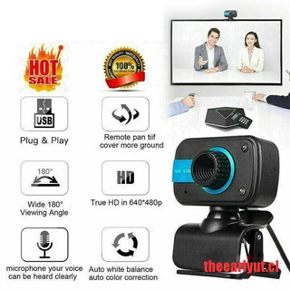 (yut*HOT) Webcam HD USB computadora cámara Web para PC portátil escritorio Video Cam con micrófono