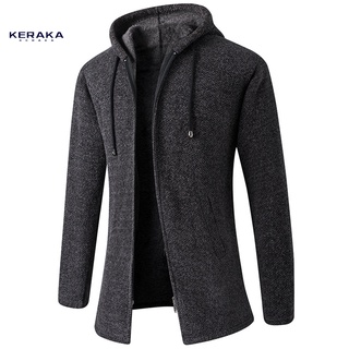 (Keraka) Abrigo resistente al desgaste de felpa todo partido amigable con la piel chaqueta de invierno suelta para uso diario