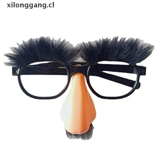 longang disfraz de halloween gafas y bigote divertido adulto gran nariz festival suministros. (1)