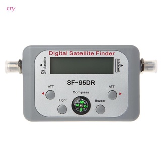 cry digital satélite finder medidor de señal de tv buscador sat decodificador dvb-t2 lcd fta plato