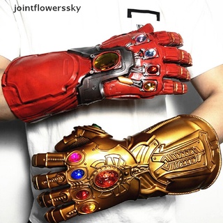 jfcl avengers thanos infinity guantelete led guantes luz cosplay para niños adultos cielo