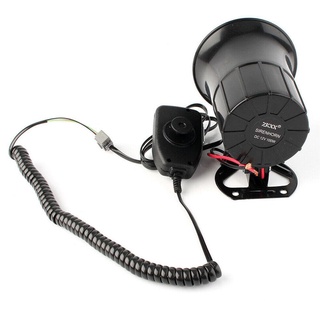 Alarma De advertencia De policía para automóvil 100 W bocina De aire sirena altavoz sonido S3H6 Tom Y0D4 Super MIC C1X2 (5)
