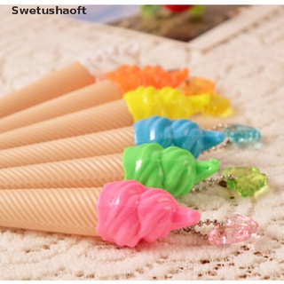 [swt] bolígrafo de gel de helado de color dulce fresco de 6 piezas/bolígrafo creativo/papelería rtz (9)