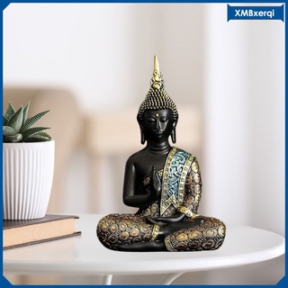 estatua de buda tailandés meditando pequeña figura en casa oficina en casa escritorio docor