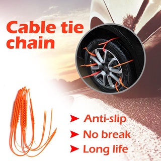 10pcs/set Universal Plastic Car SUV Wheel Tyre Anti Skid Snow Tire Chains