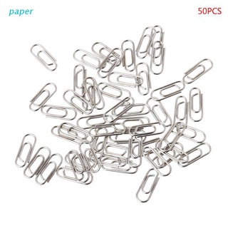papel 50pcs pequeño mini metal clips de papel marcadores fotos carta carpeta clip suministros escolares papelería accesorios de oficina
