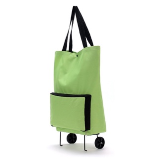 bolsa grande de lona engrosada ligera plegable para carrito de compras (1)