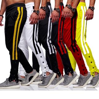 pantalones deportivos de rayas para hombre pantalones deportivos tees slim fit pantalones de jogger estilo hip hop