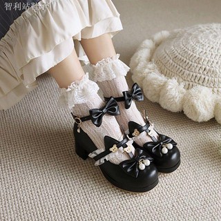 Original Genuine [Stayed Bear] Sweet and Cute Bow Lolita Lolita Single Shoes Women Lo Tea Party Shoes (8)