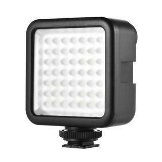 Andoer W49 Mini cámara de enclavamiento LED Panel de luz regulable videocámara de vídeo con adaptador de montaje de zapato para Canon Nikon Sony A7 DSLR
