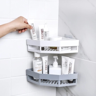 Bathroom Wall Hanging Self Adhesive Storage Box / Wall Mounted Nail-Free Space Saving Storage Drain Rack