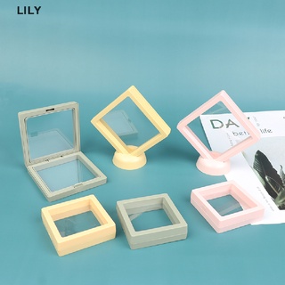 [lily] 3d flotante marco de imagen joyería soporte de exhibición anillo colgante titular proteger
