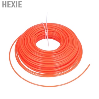 hexie 50m trimmer línea rollo de nylon redondo cepillo cortador cable de alambre hierba naranja