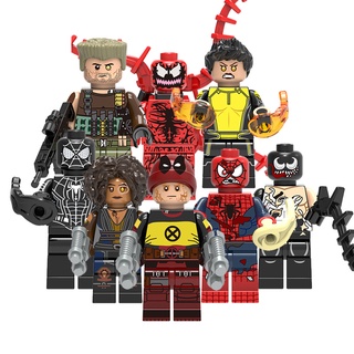 Marvel Super Heroes Deadpool Minifigures Veneno Bloque De Construcción Juguetes Para Niños