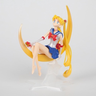 Soñando Sailor Moon Shui Bingyue mano luna luna liebre decoración de tartas luna crescente