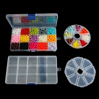 Caja de almacenamiento de joyas de plástico transparente, hecha a mano, bricolaje, multicelular, caja de almacenamiento de productos de joyería, caja de almacenamiento para cuentas, pendientes y collares (3)
