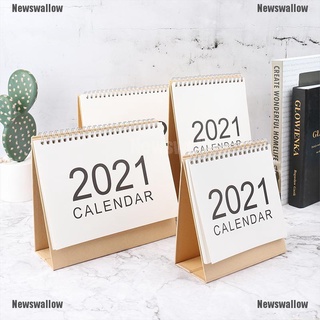 [NS] 2021 Mini Desktop Paper Calendar Daily Scheduler Table Planner Yearly Organizer [Newswallow]