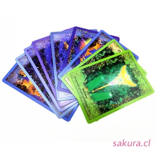 sakura crystal angel oracle tarjetas partido juego de mesa adivinación destino 44 cartas baraja tarot