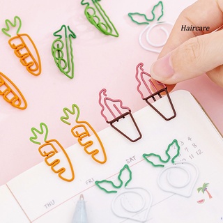 haircare zanahoria helado guisante forma de nabo marcapáginas titular de papel clip papelería