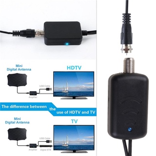 da negro de bajo ruido usb tv antena amplificador de fácil instalación digital hd dvb-t2 atsc amplificador de señal para cable tv adaptador aéreo (8)