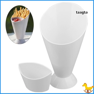 yikanf French Fries Shelf Holder Assorted Sauce Chips Snack Cone Dip Cup Tableware