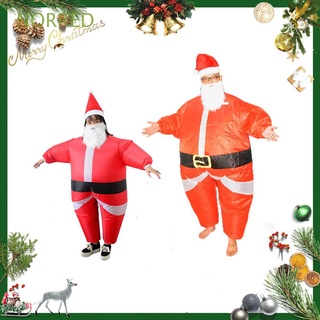 NORRED Party Gift Christmas Inflatable Costumes Children Role Play Dress Up Mascot Outfit Polyester Santa Claus Cartoon Funny Woman Performance Clothing Cosplay Props