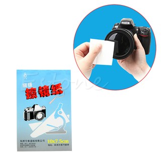 1pc 50 hojas suave lente de cámara óptica limpieza de tejidos toallitas de papel limpio folleto