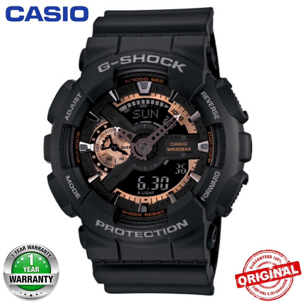 casio reloj deportivo casio g-shock ga110 oro rosa negro reloj de pulsera hombres regalo deportivo