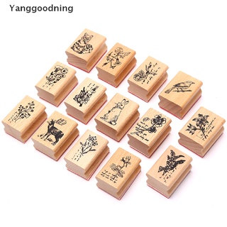 Yanggoodning Forest World lindo DIY sellos de goma de madera diario Scrapbooking sellos conjunto de compras
