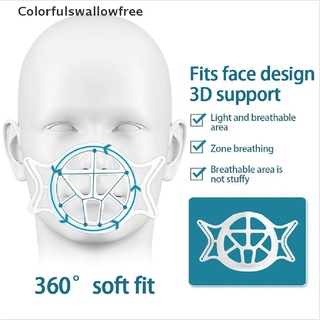 Colorfulswallowfree Reusable Mask Bracket Face Inner Support Frame Holder Bracket Breathable Valve BELLE