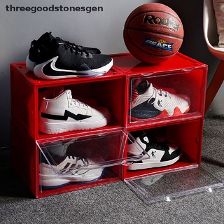 [threegoodstonesgen] caja de zapatos colección caja de almacenamiento zapatillas de deporte estilo de almacenamiento acrílico caja de zapatos