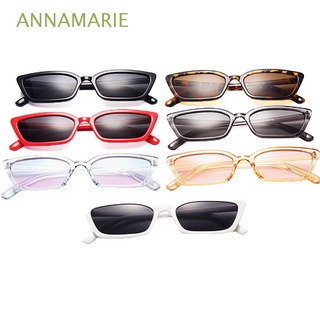 ANNAMARIE Classic Blocking Sunglasses Retro Eyewear Square Eyeglass Travel Beach Eyeglasses Luxury Leopard Personality Small Rectangle Candy Color Shades/Multicolor