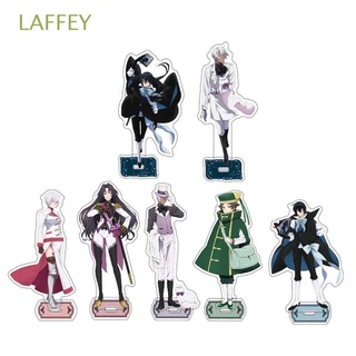 LAFFEY Kawaii Anime Figures Model Toys Desktop Decor Acrylic Model Plate Cartoon Ornaments Transparent Figure Model Anime Characters Kids Gifts Double-Sided Acrylic Stand