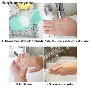 [duq] 100 piezas de papel de jabón desechable portátil para lavar manos, hojas perfumadas (1)