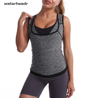 (waterheadr) más el tamaño de sudor cuerpo shaper sauna adelgazar entrenador shapewear camisa entrenamiento chaleco en venta