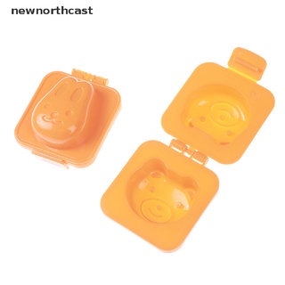 [newnorthcast] 2 moldes lindos de dibujos animados 3d huevo anillo molde bento maker cortador decoración huevo herramienta