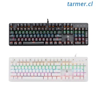 tar2 teclado para juegos con cable usb 104 teclas coloridas led retroiluminadas teclado mecánico