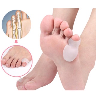 1 par de pies pequeño dedo del pie alivio del dolor cómodo gel suave protector separador herramienta