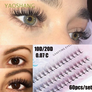 Yaoshang 10D 20D C Curl pestañas falsas visón 0.07 mm espesor pestañas largas extensión de pestañas postizas