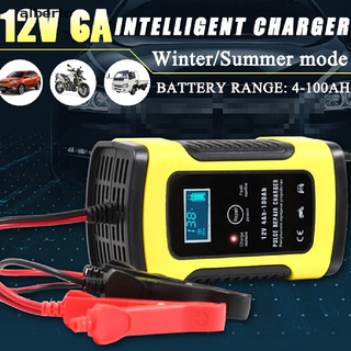 [alberto] 12v 6a cargador de reparación de pulsos para coche motocicleta plomo ácido batería lcd pantalla [alberto]