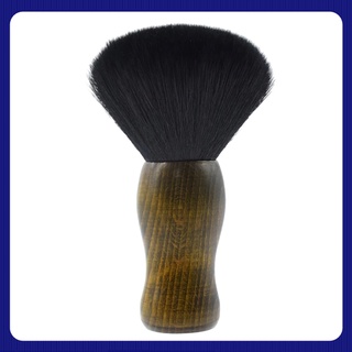 my02- cepillo de barrido de pelo ergonómico diseño de cuello duster portátil peluquería limpieza cepillo de afeitar cepillo de afeitar mango de madera peluquería para salón de corte de pelo tienda