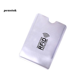 10Pcs portátil Anti-escáner de crédito RFID tarjeta protectora Anti-magnético titular bolsa